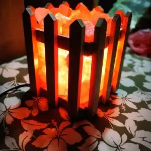 salt lamp of wood